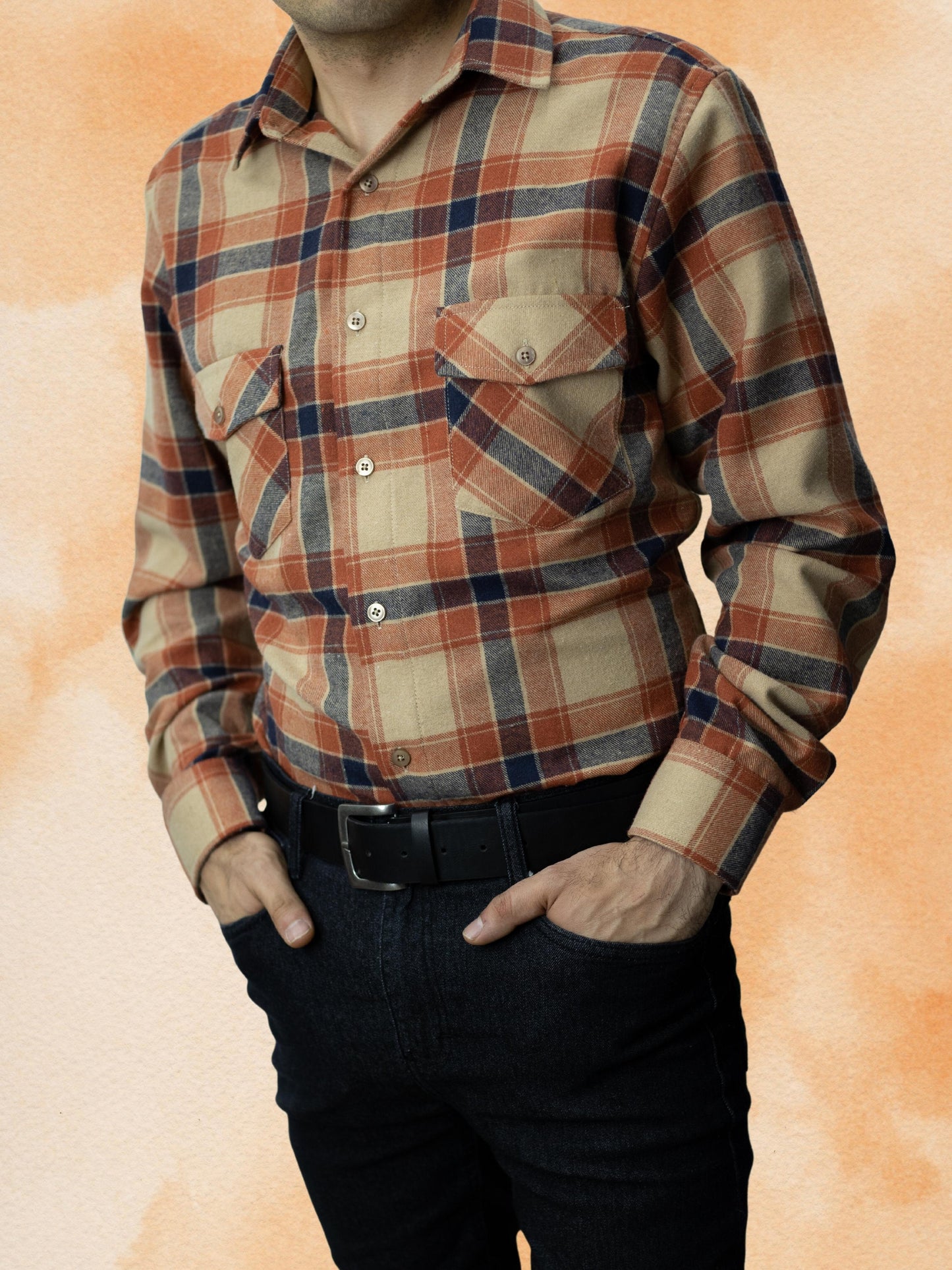 Camisa franela slim fit - Arena