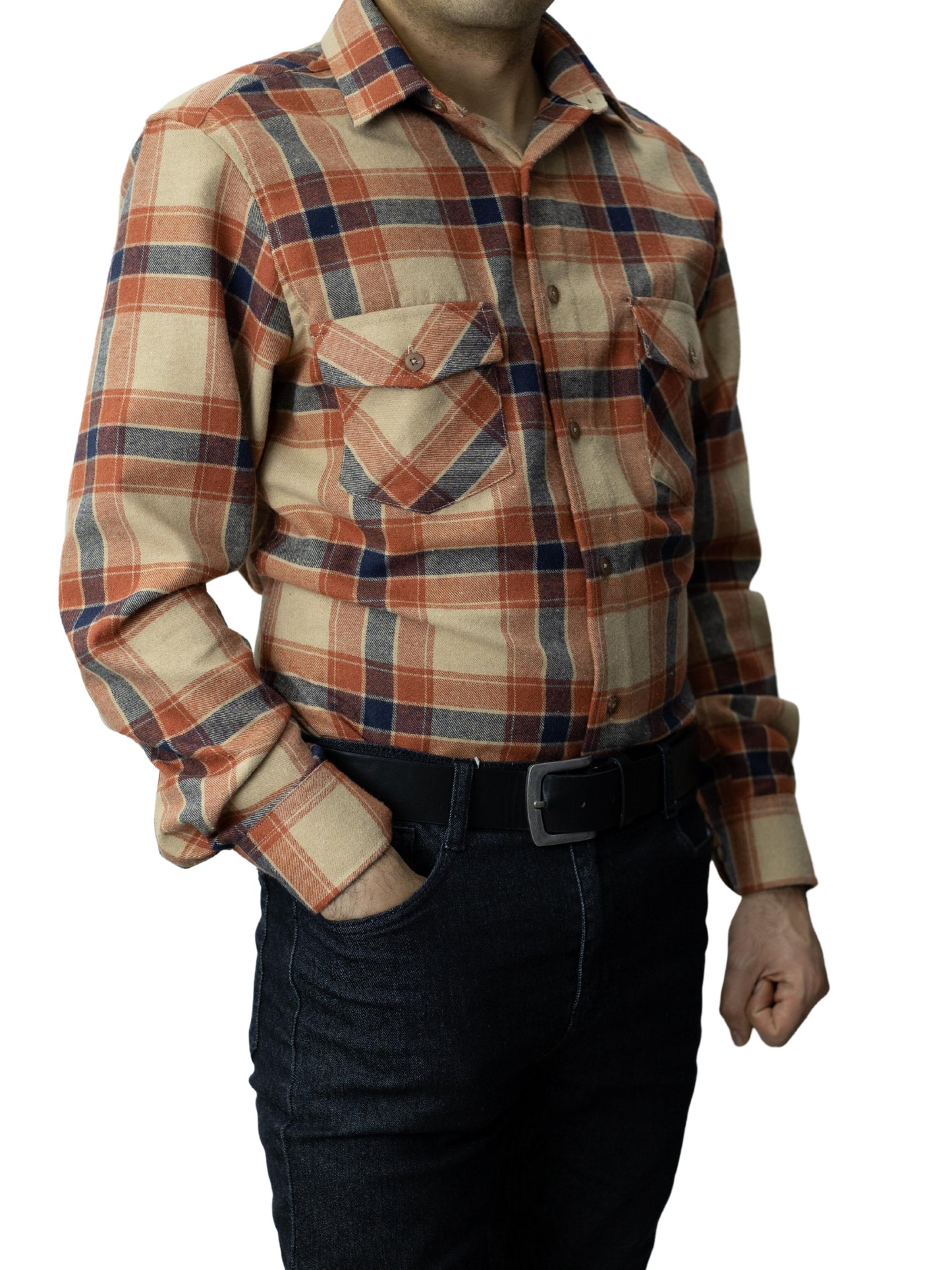 Camisa franela slim fit - Arena