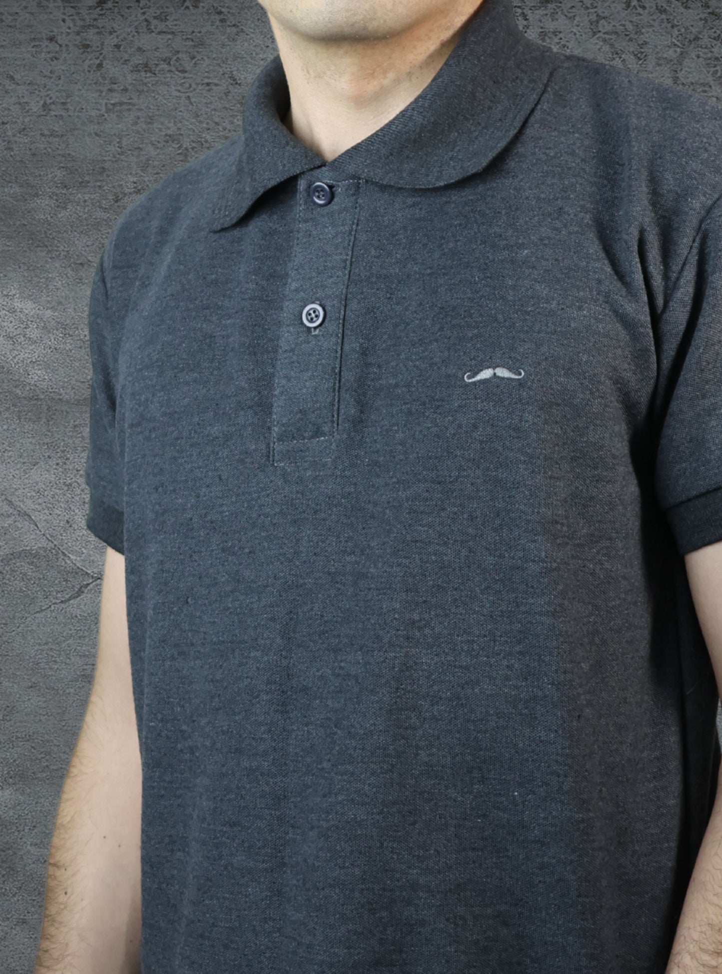 Playera Polo - Gris oscuro