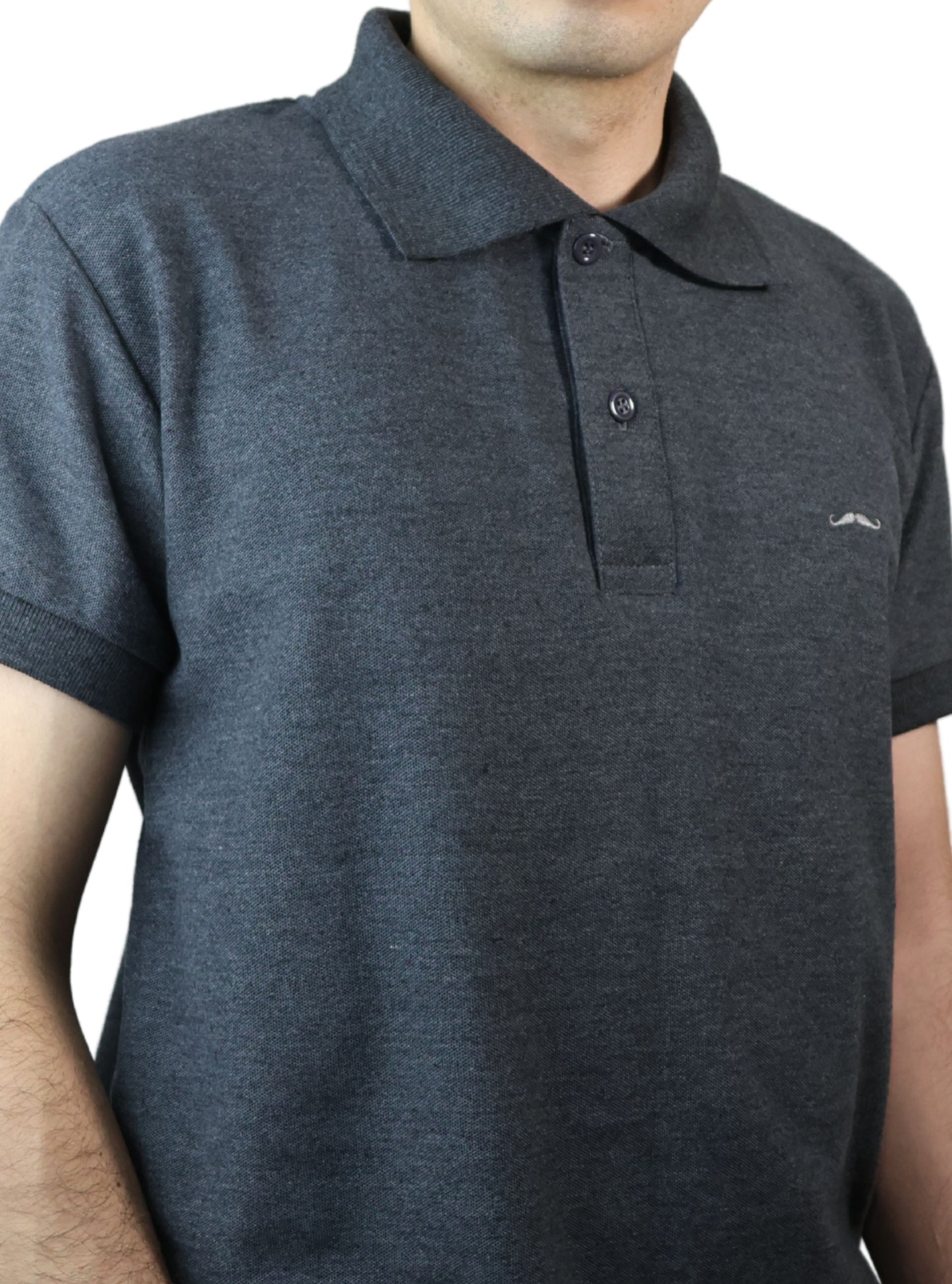 Playera Polo - Gris oscuro