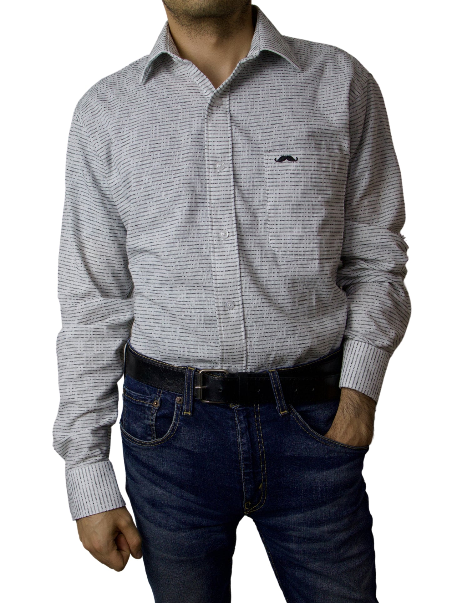 Camisa corte regular - Blanco urbano