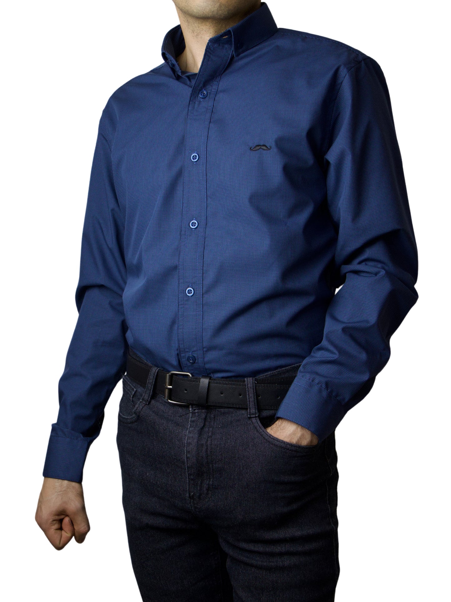 Camisa slim fit - Marino Fancy