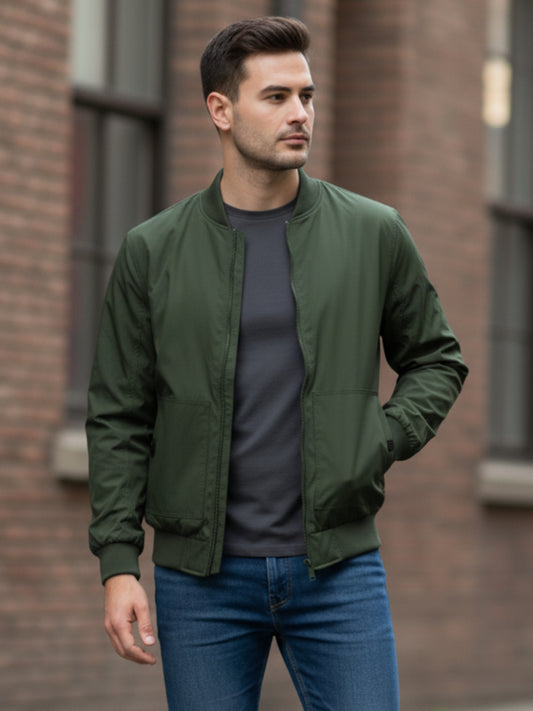 Chamarra Bomber - Verde militar