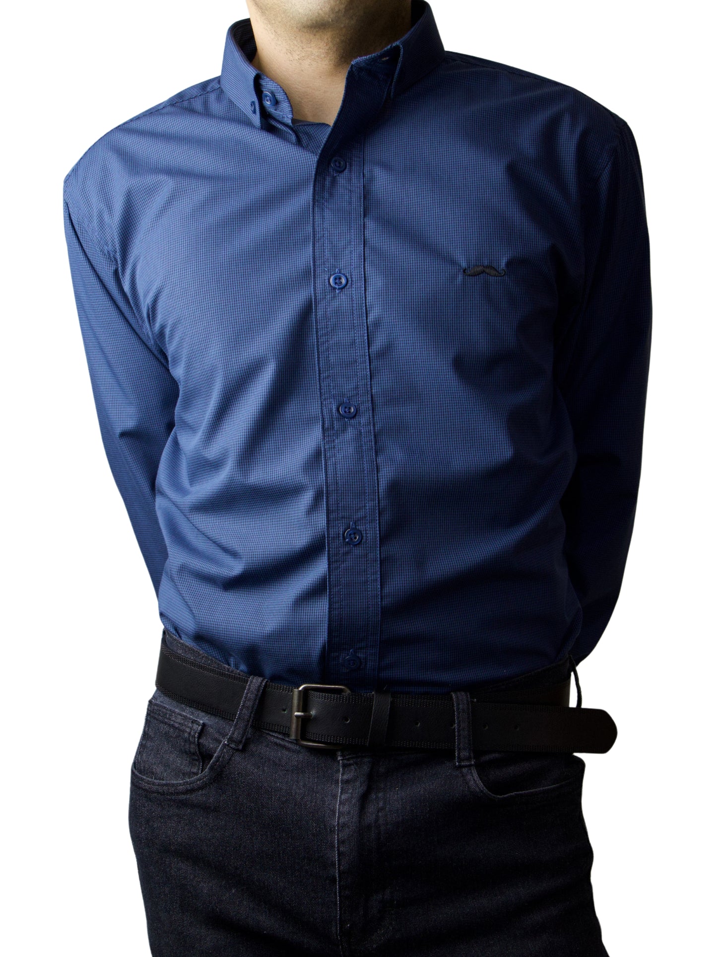 Camisa slim fit - Marino Fancy