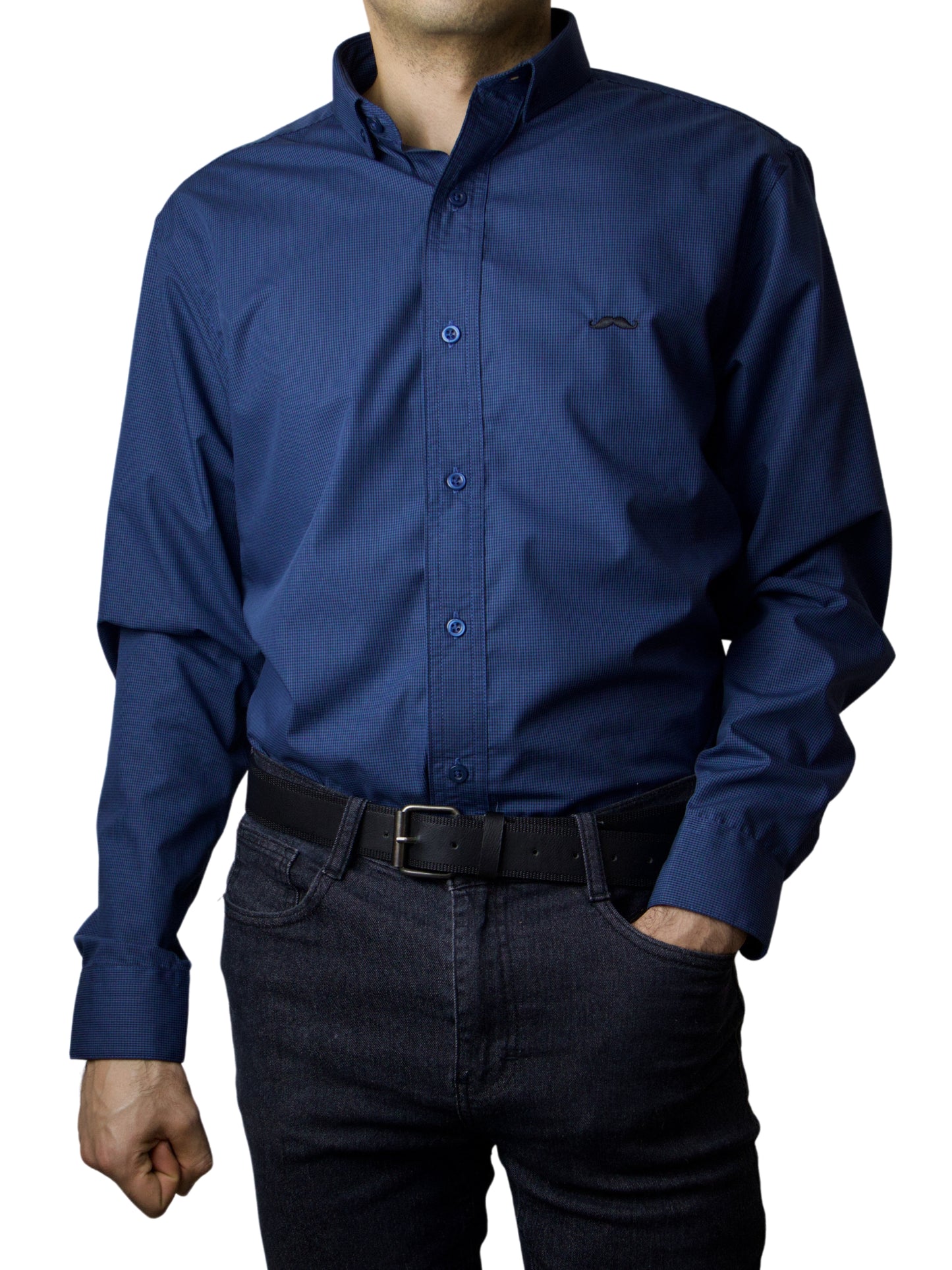 Camisa slim fit - Marino Fancy
