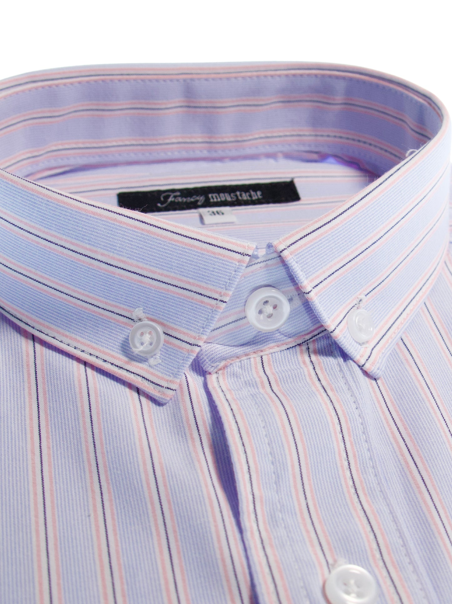 Camisa slim fit - Rayas azul claro