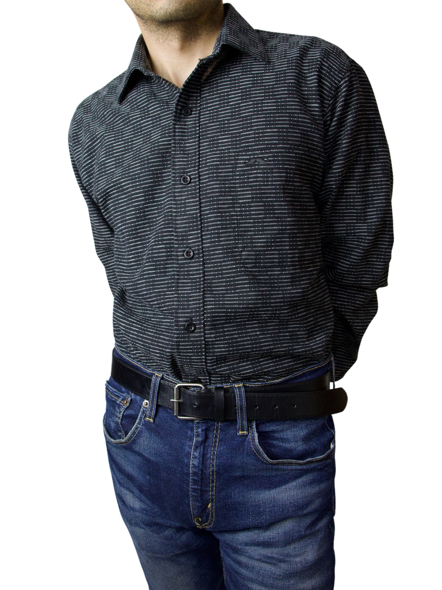 Camisa corte regular - Negro urbano