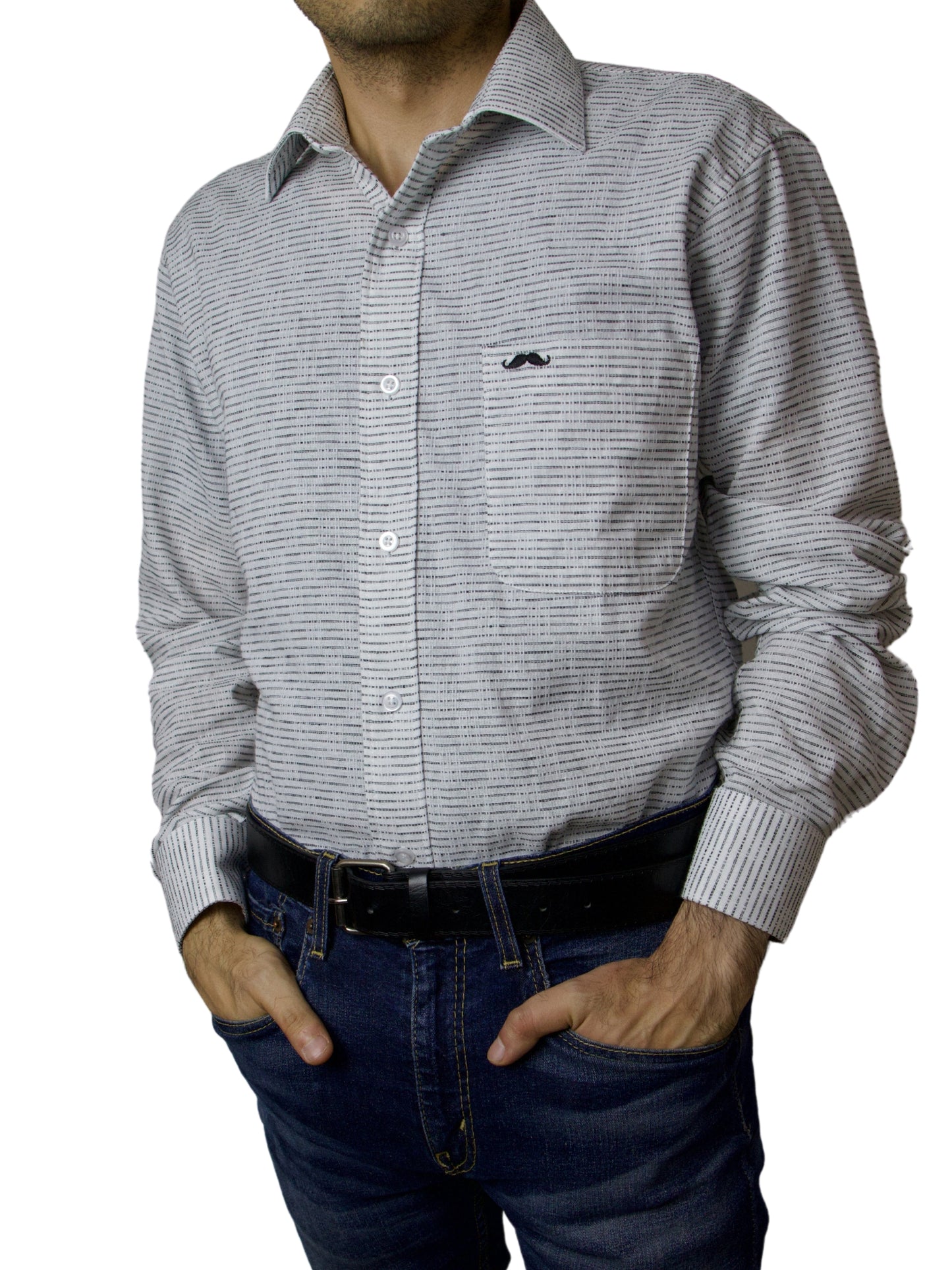 Camisa corte regular - Blanco urbano