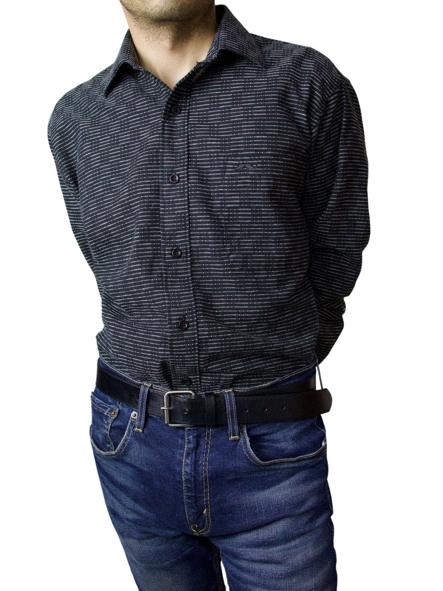 Camisa corte regular - Negro urbano