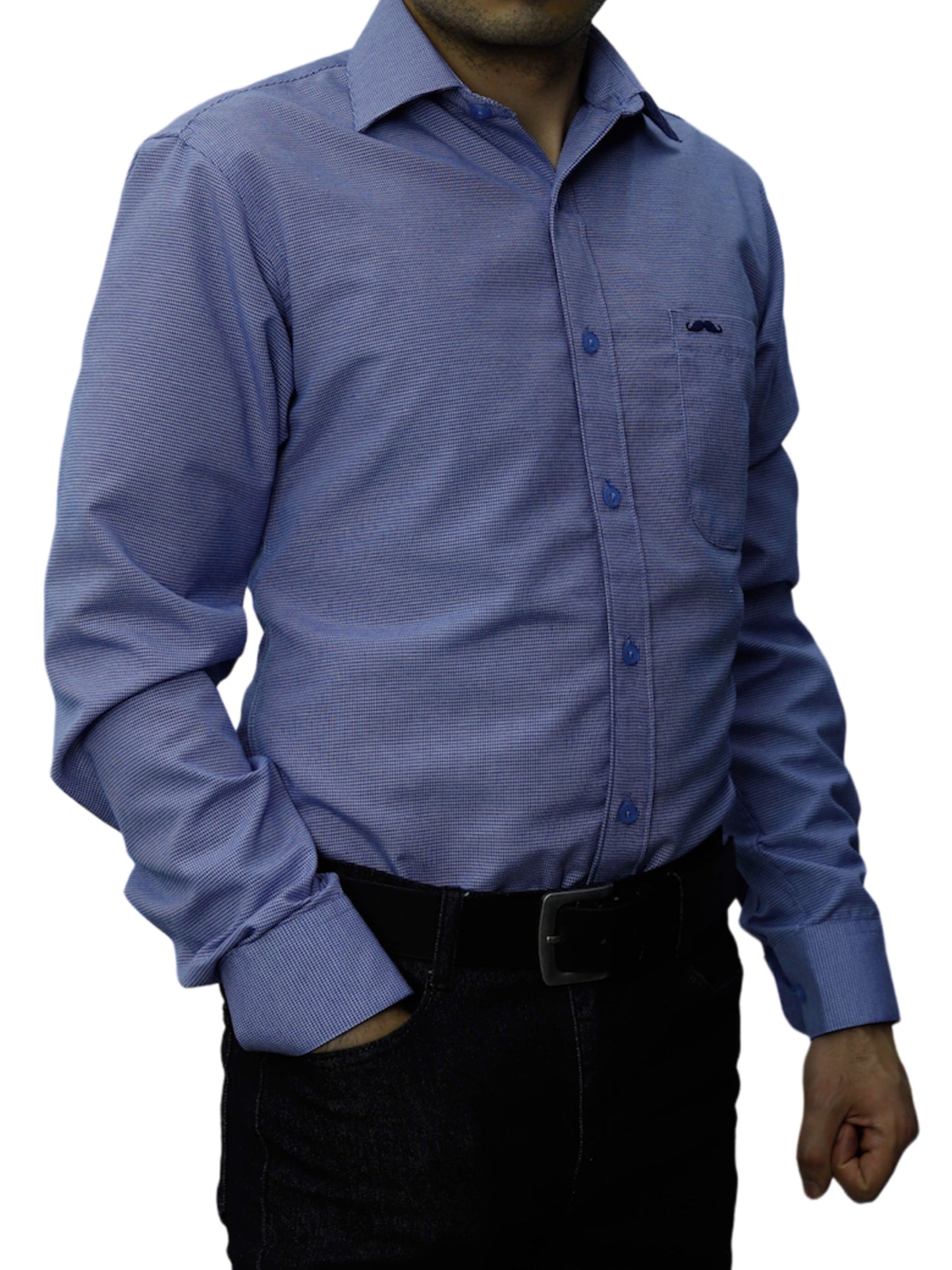 Camisa corte regular - Marino especial