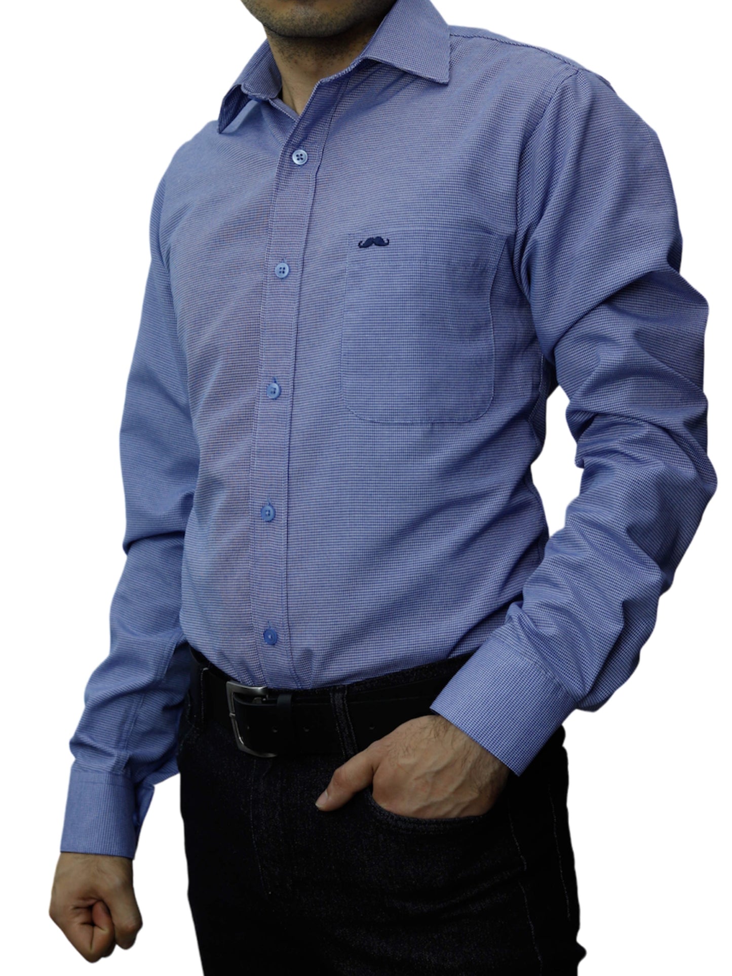 Camisa corte regular - Marino especial