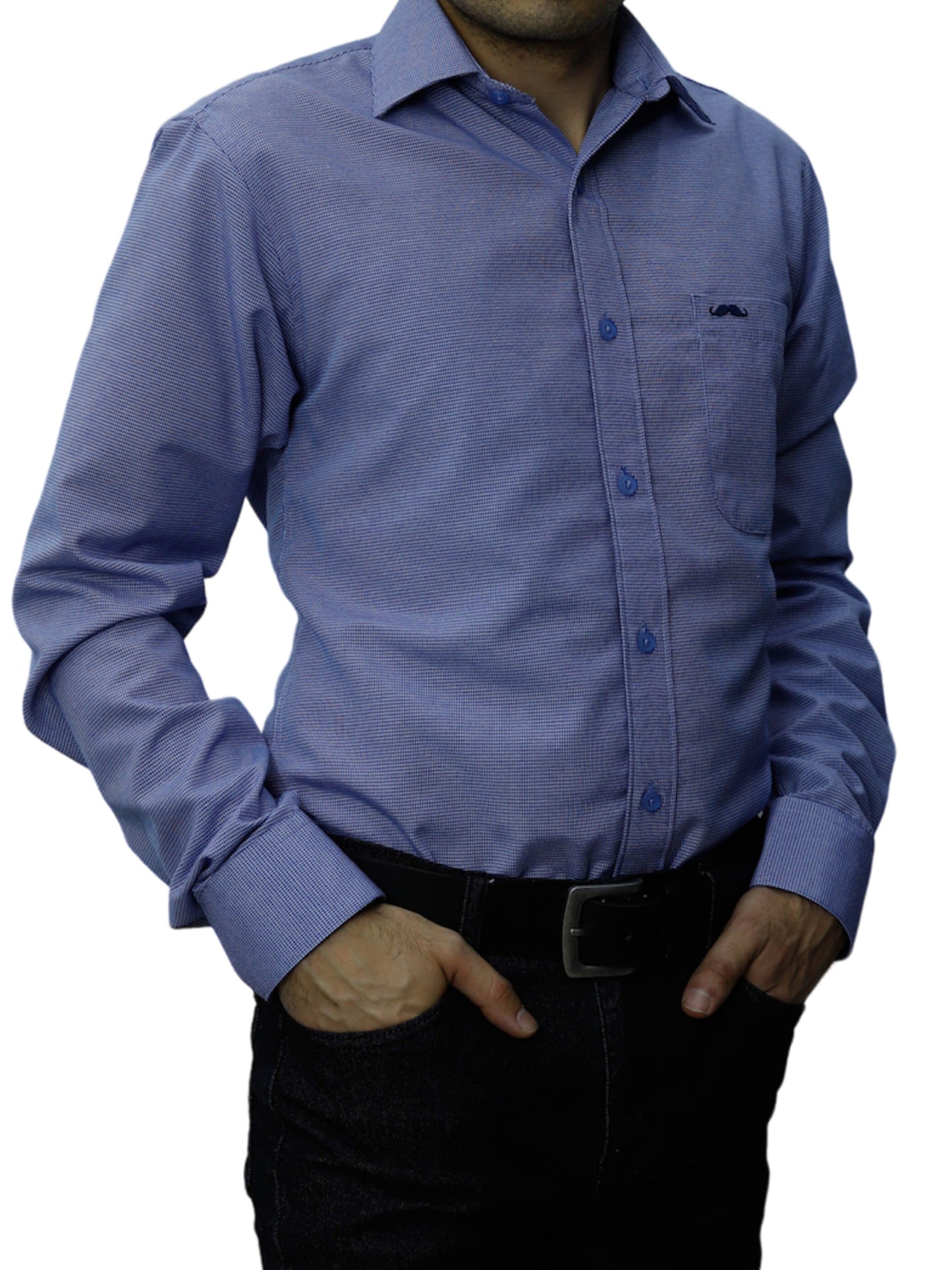 Camisa corte regular - Marino especial