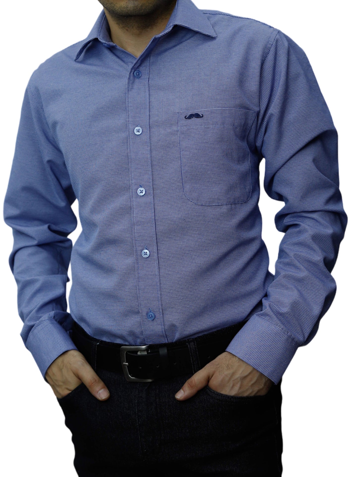 Camisa corte regular - Marino especial