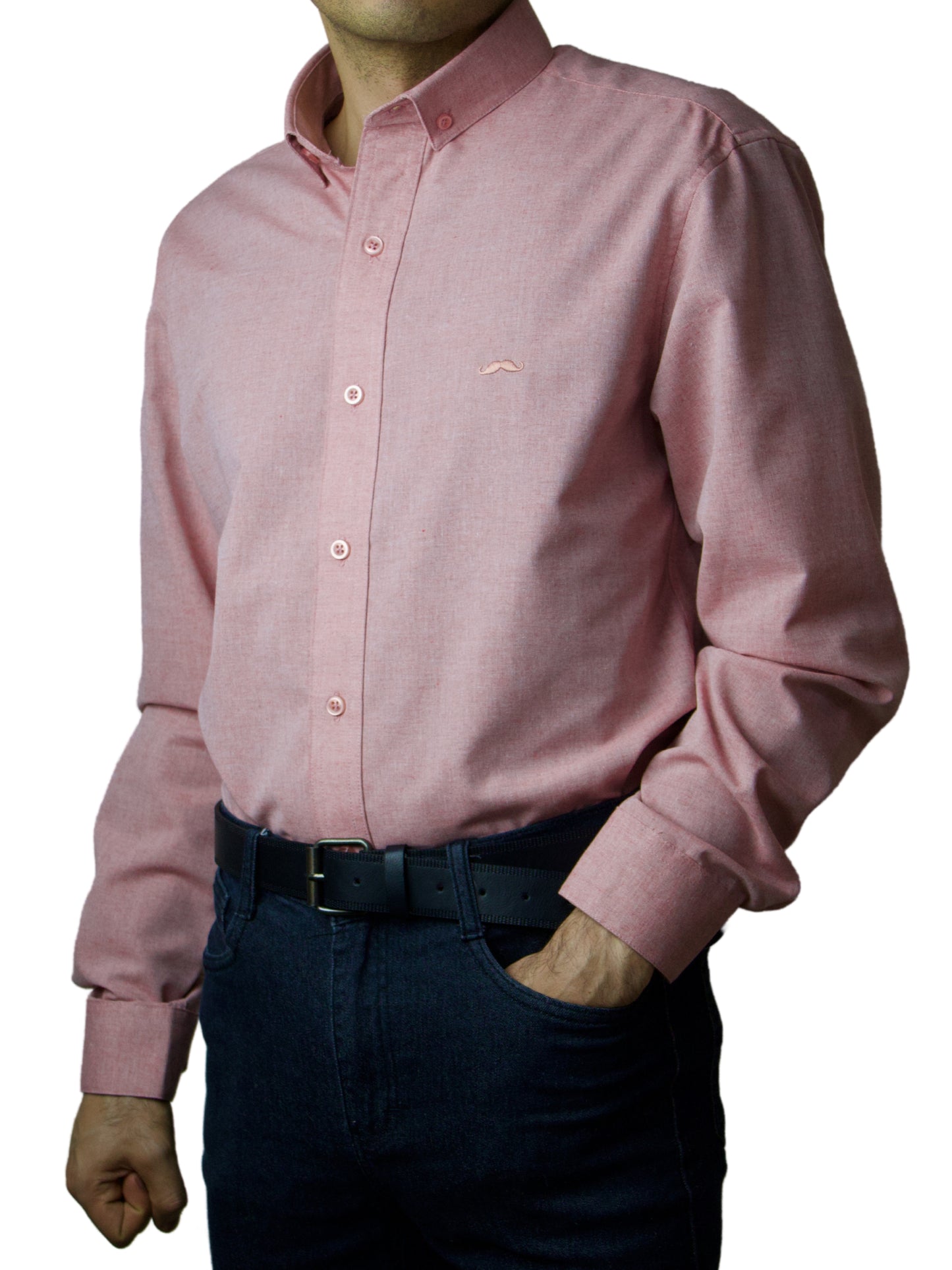 Camisa slim fit - Rosa claro