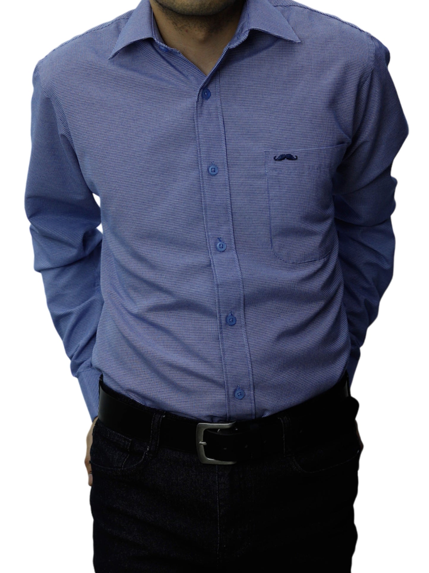 Camisa corte regular - Marino especial