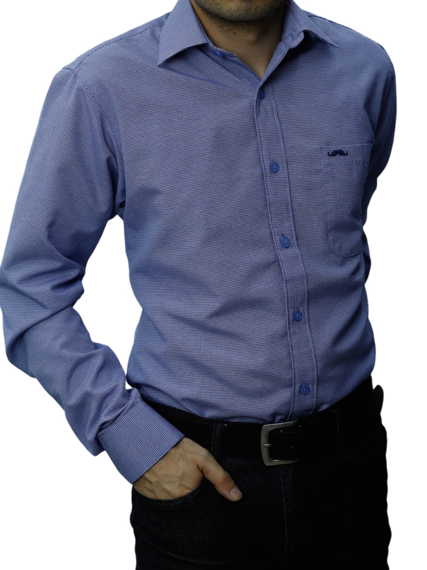 Camisa corte regular - Marino especial