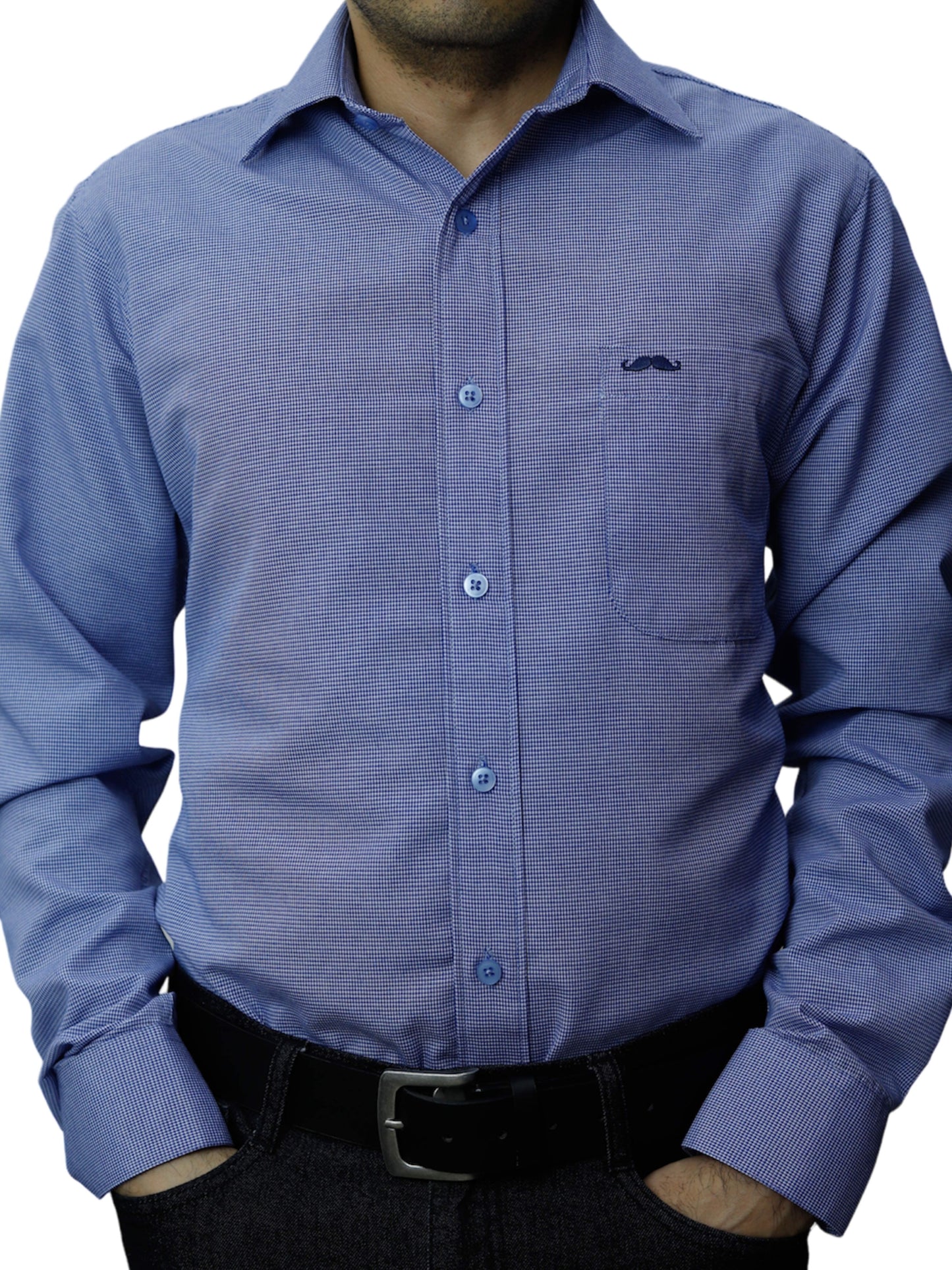 Camisa corte regular - Marino especial