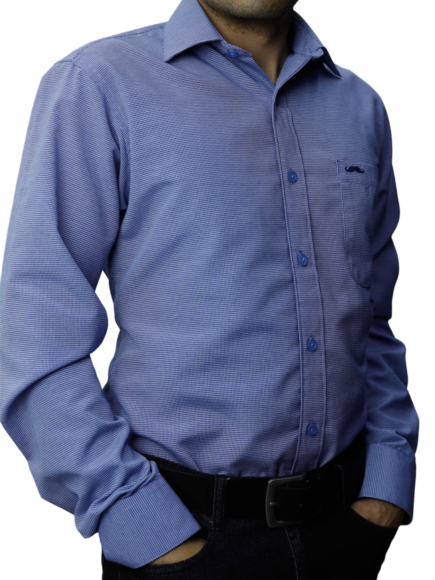 Camisa corte regular - Marino especial