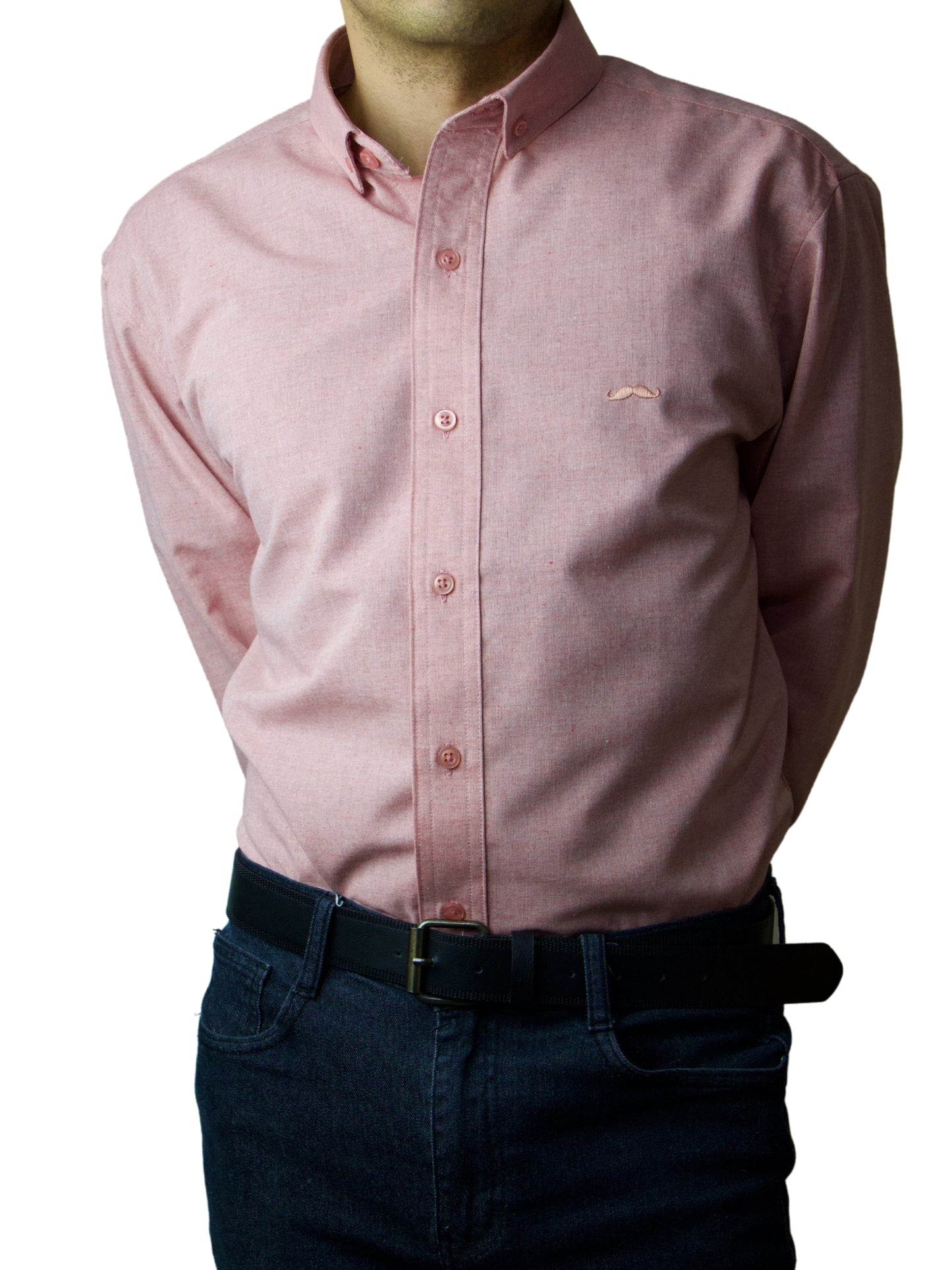 Camisa slim fit - Rosa claro