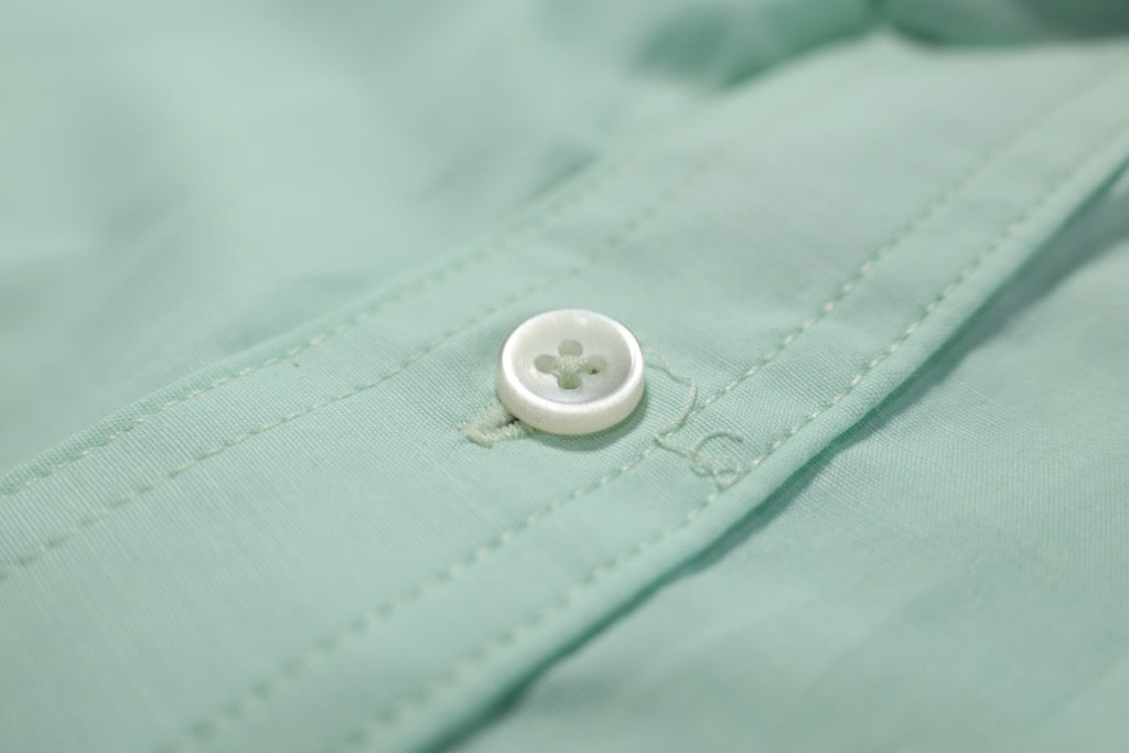 Camisa slim fit - Verde liso