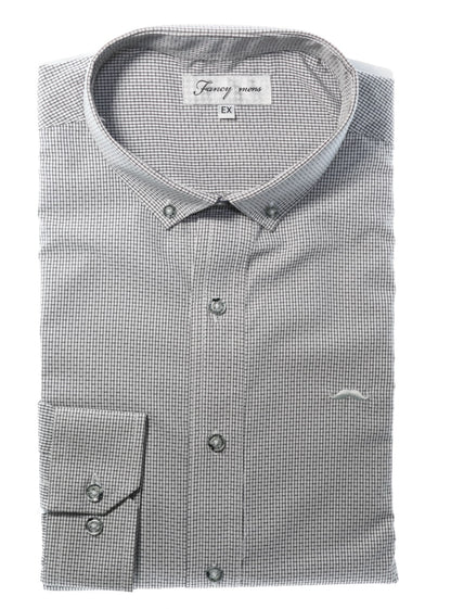 Camisa slim fit - Blanco rayado