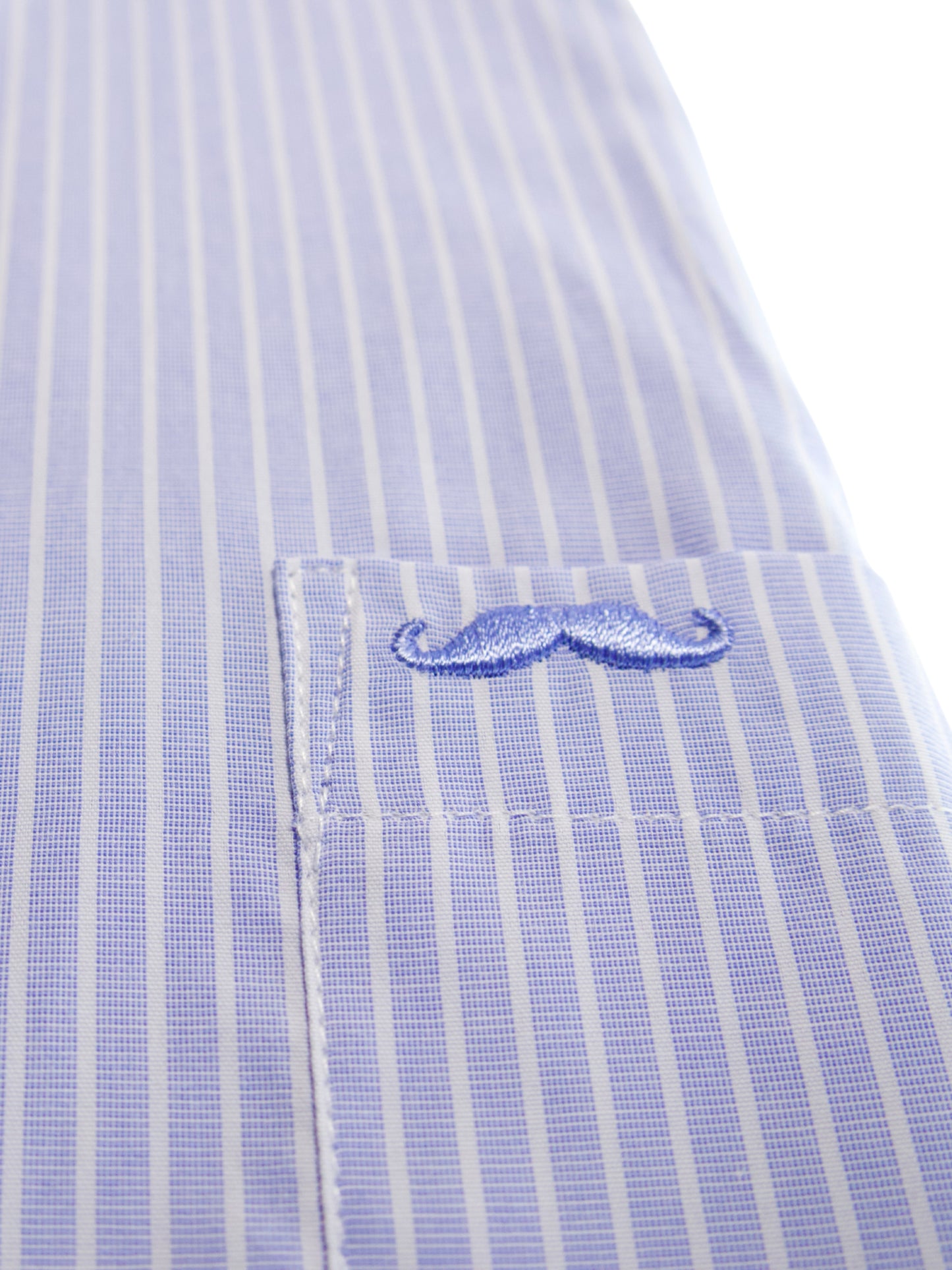 Camisa corte regular - Rayas blanco y azul