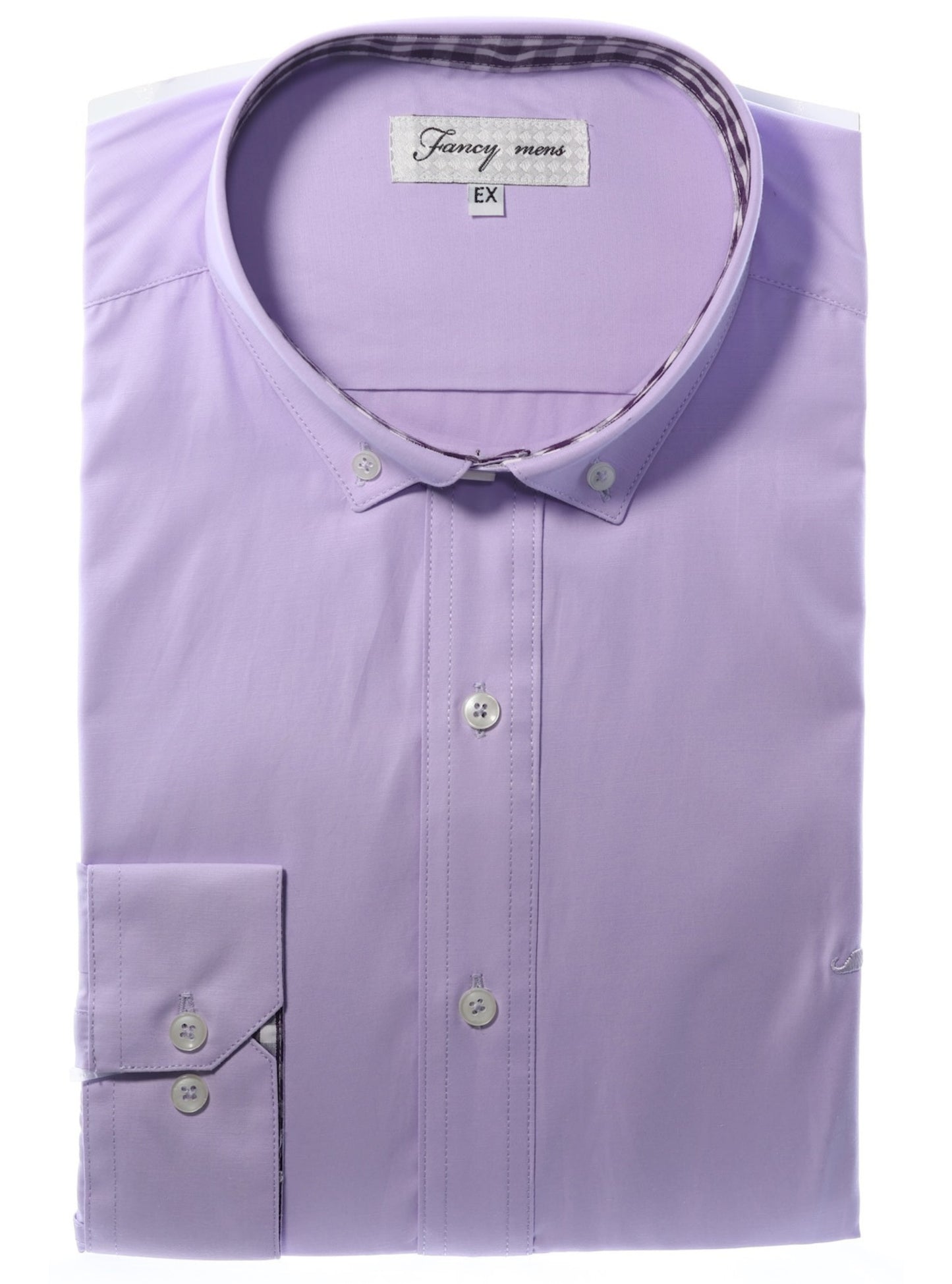 Camisa slim fit - Lila liso