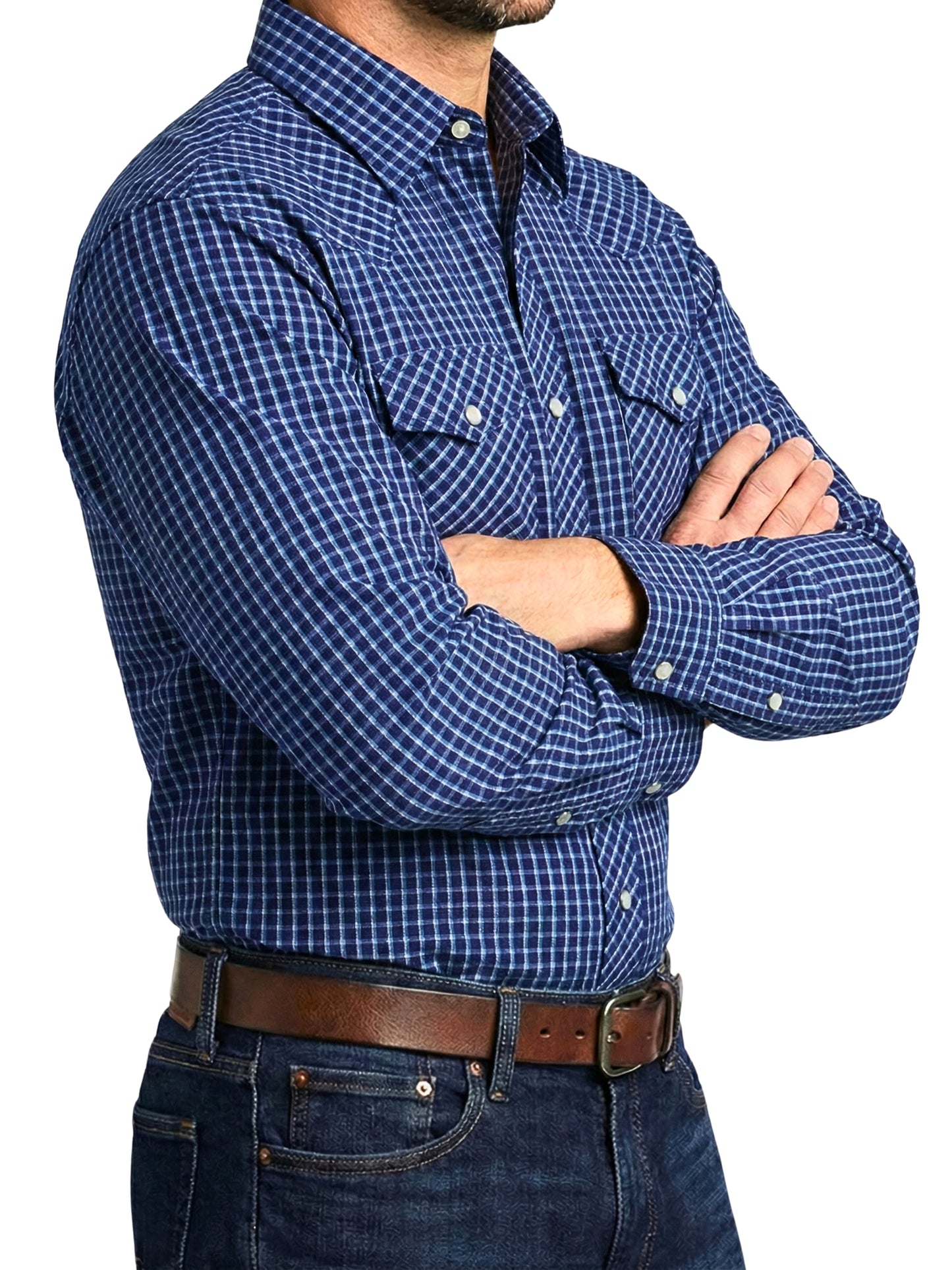 Camisa Vaquera Slim Fit  - Azul