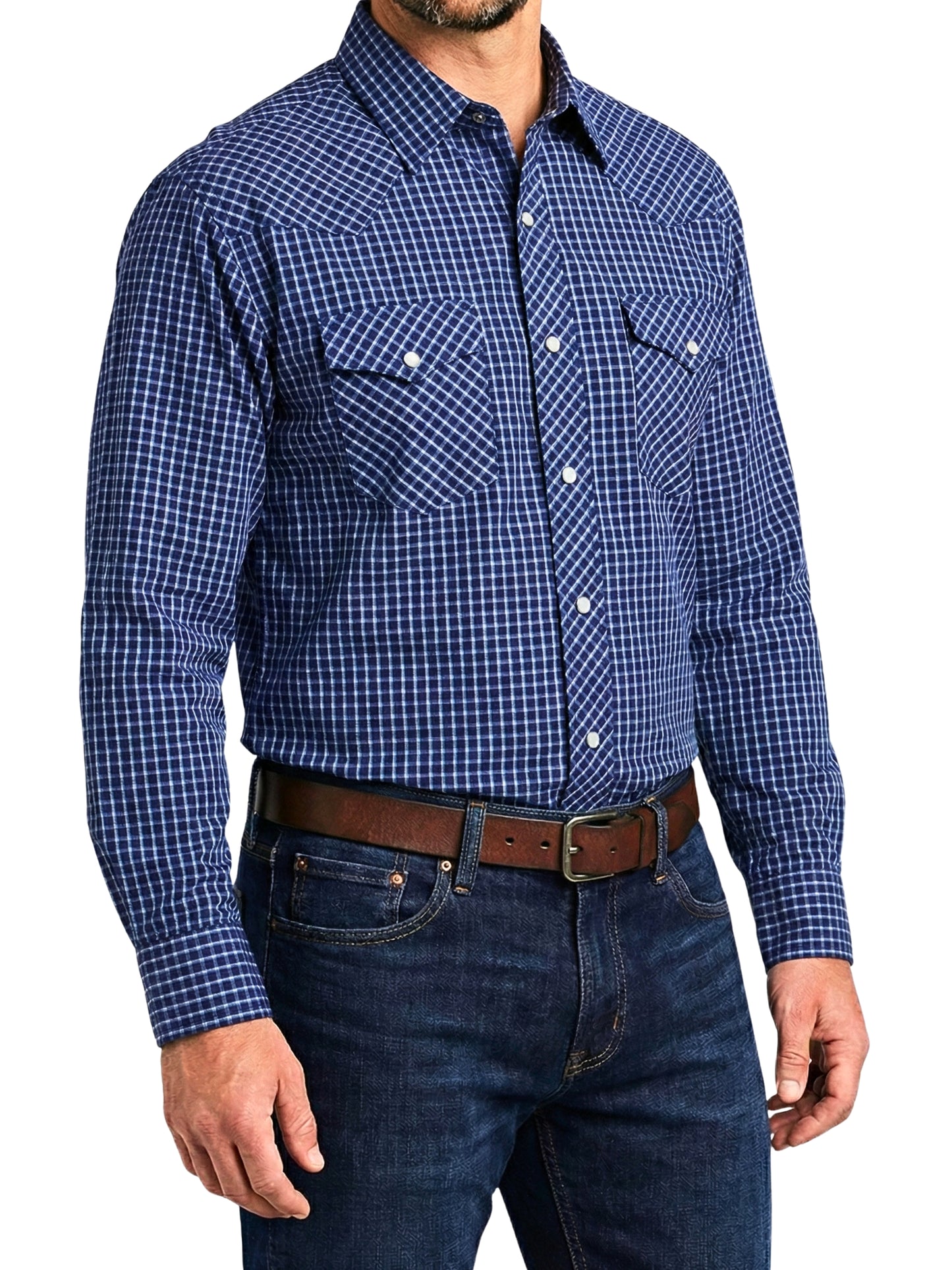 Camisa Vaquera Slim Fit  - Azul