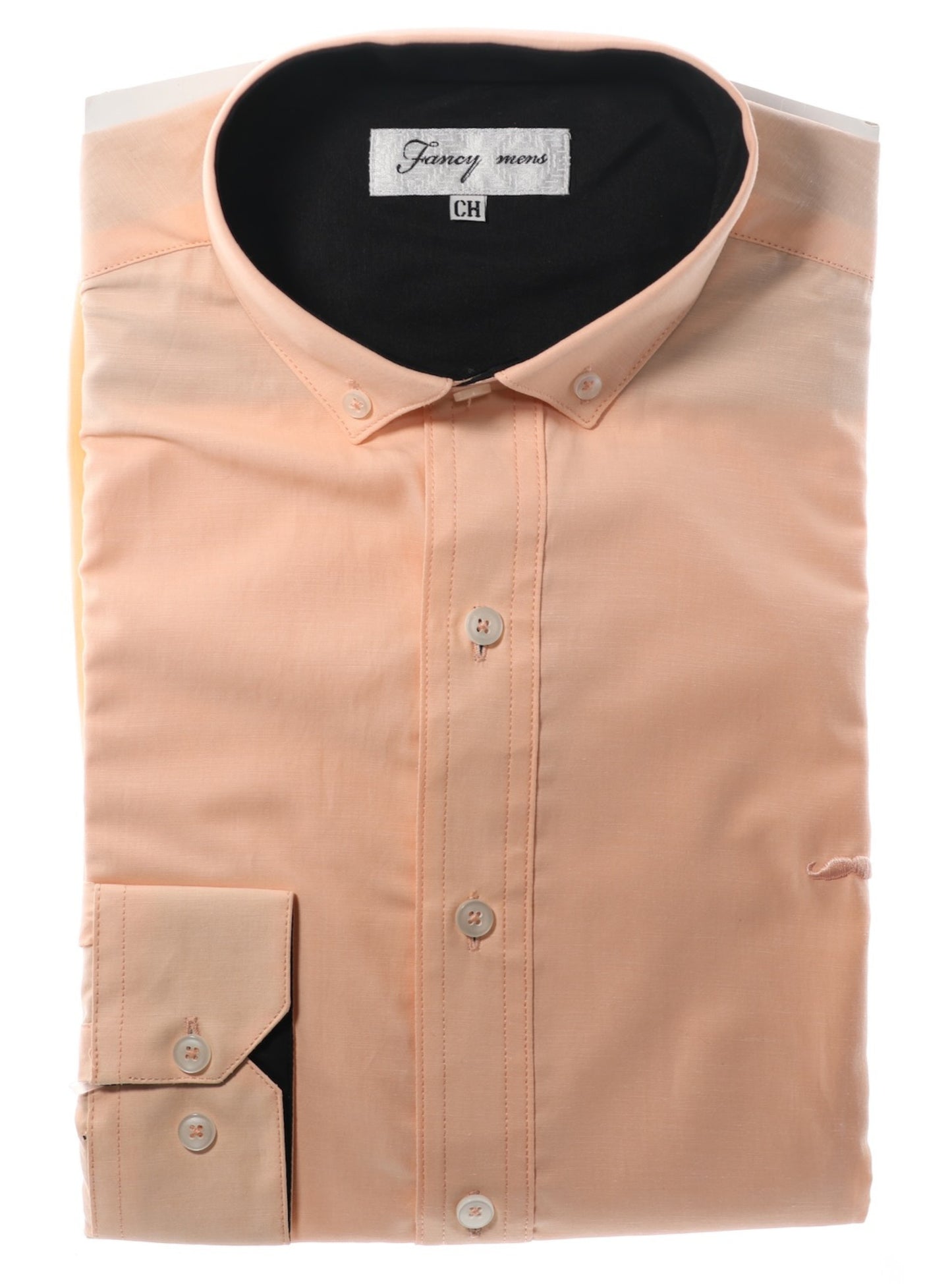 Camisa slim fit -  Durazno