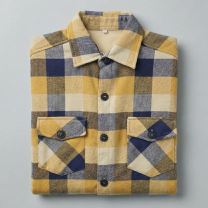 Camisa de franela slim fit con forro térmico - Varios colores