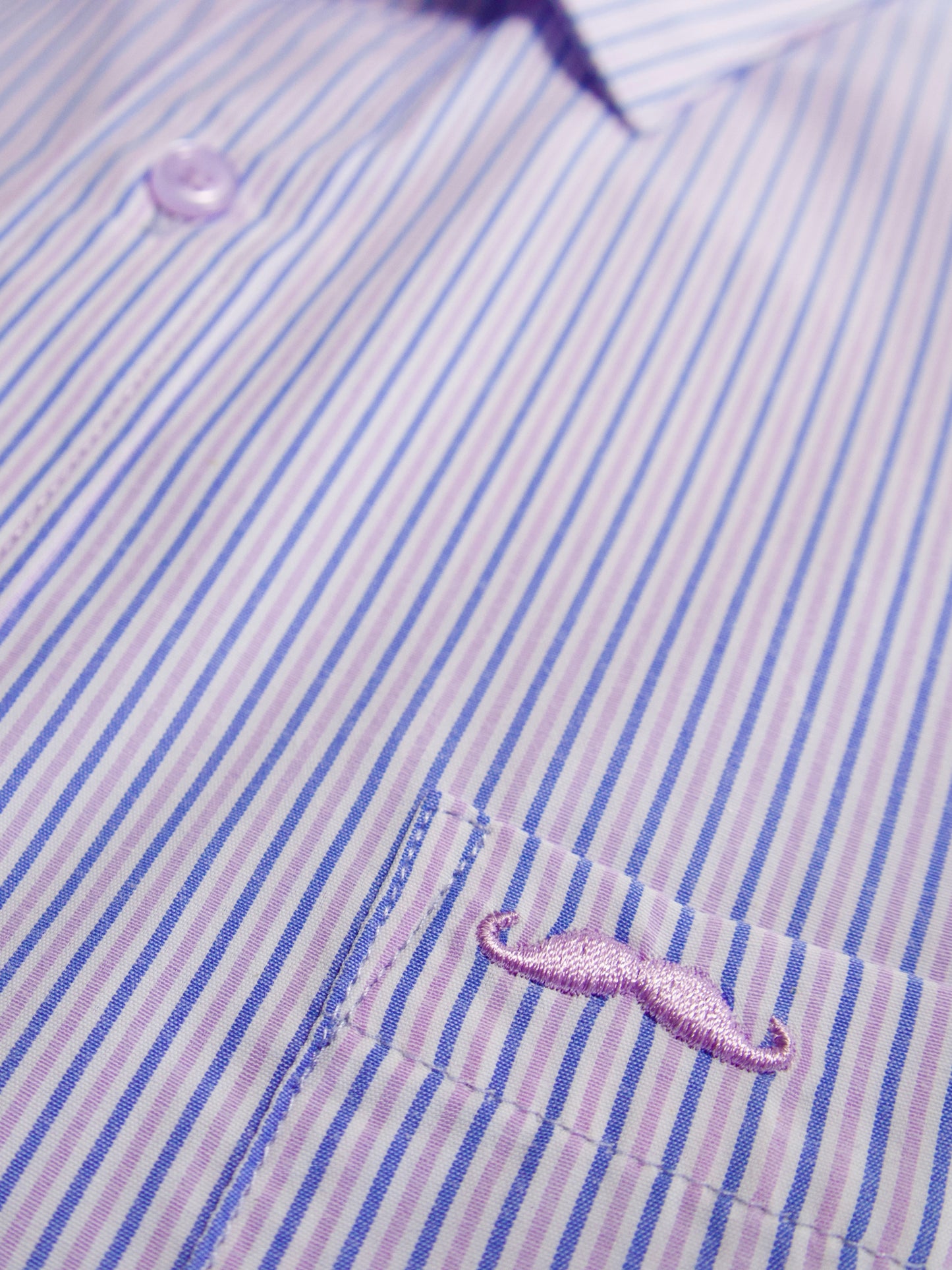 Camisa corte regular - Rayas púrpura