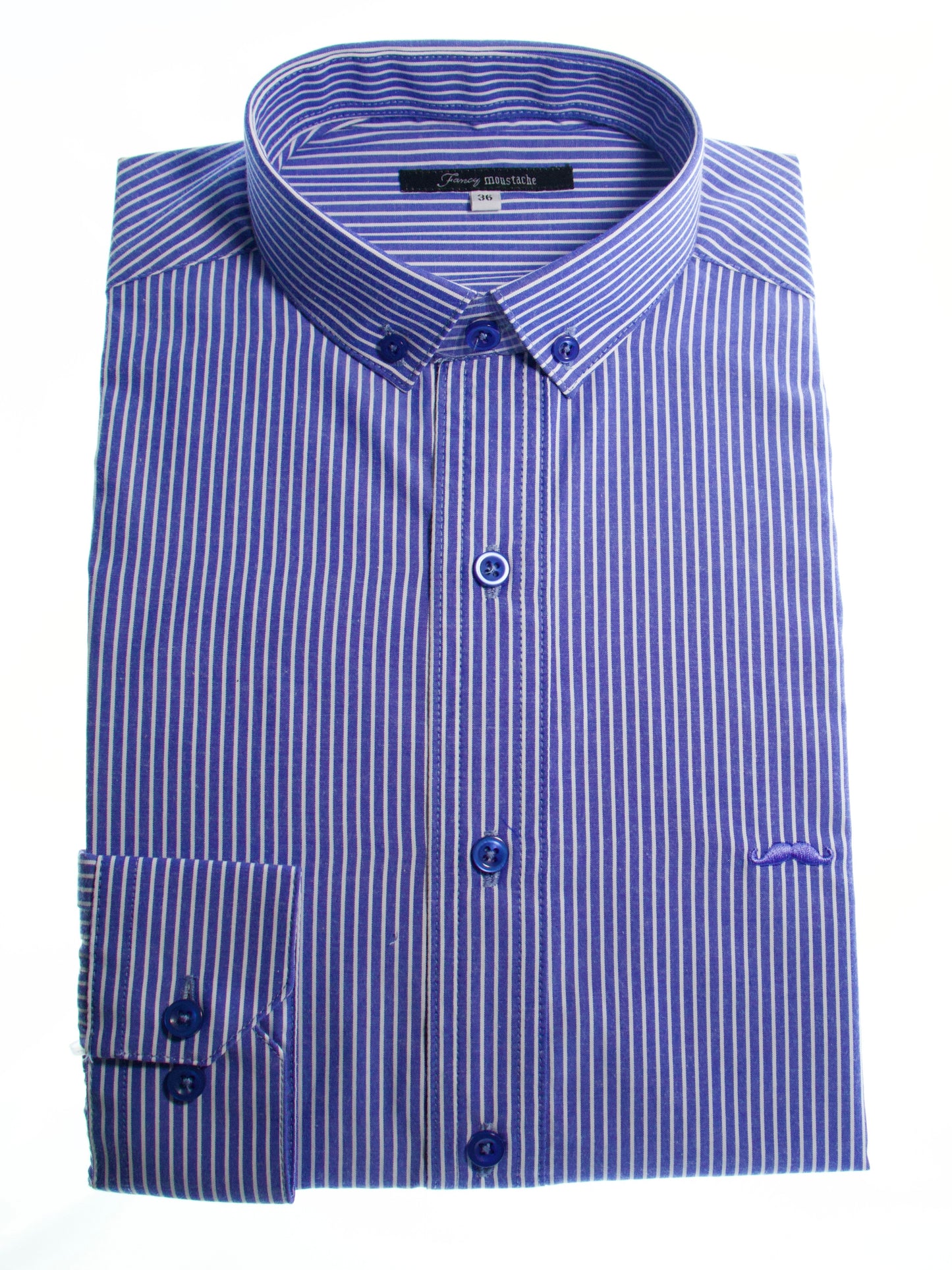 Camisa slim fit - Rayas marino