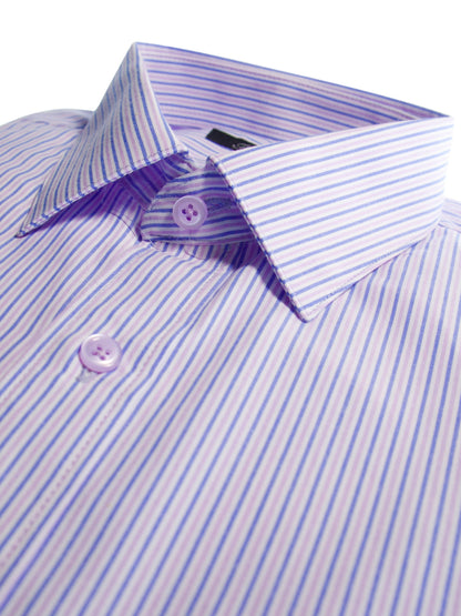Camisa corte regular - Rayas púrpura