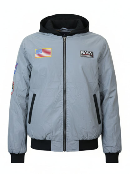 Chamarra reflejante NASA con capucha unisex