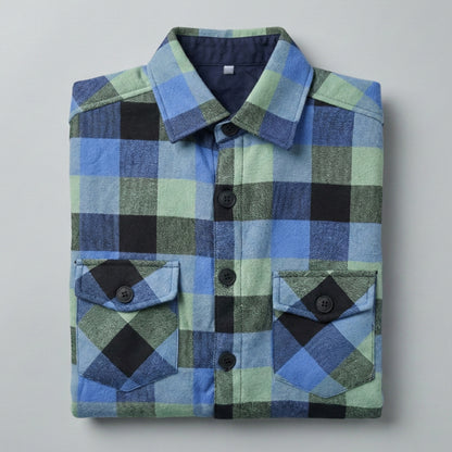 Camisa de franela slim fit con forro térmico - Varios colores