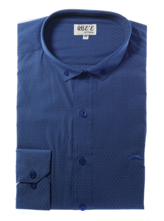 Camisa slim fit - Blue dots