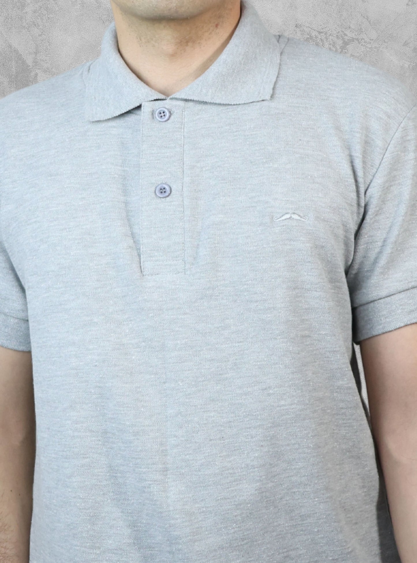 Playera Polo - Gris claro