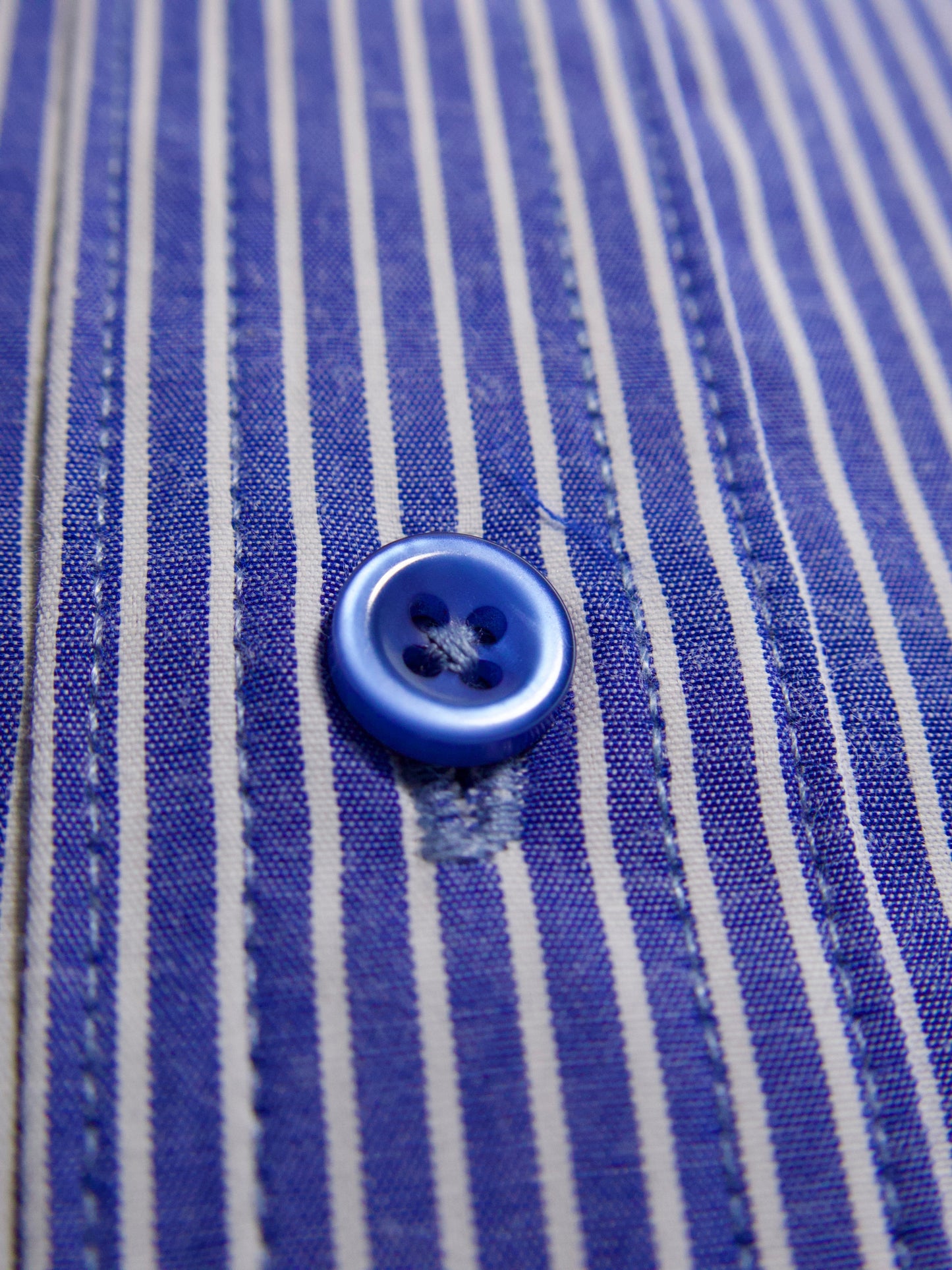 Camisa slim fit - Rayas marino