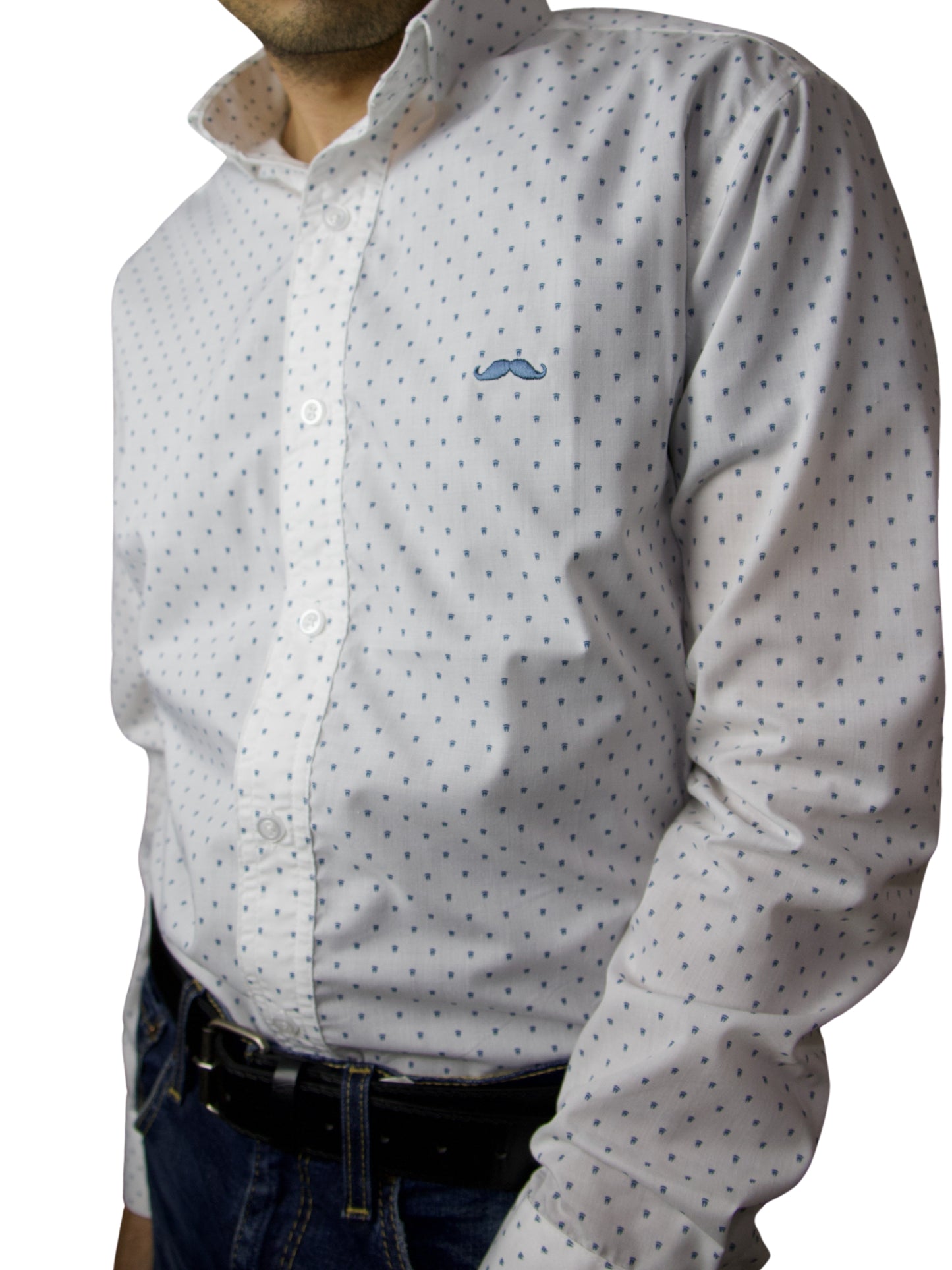 Camisa slim fit - Blanco fresco