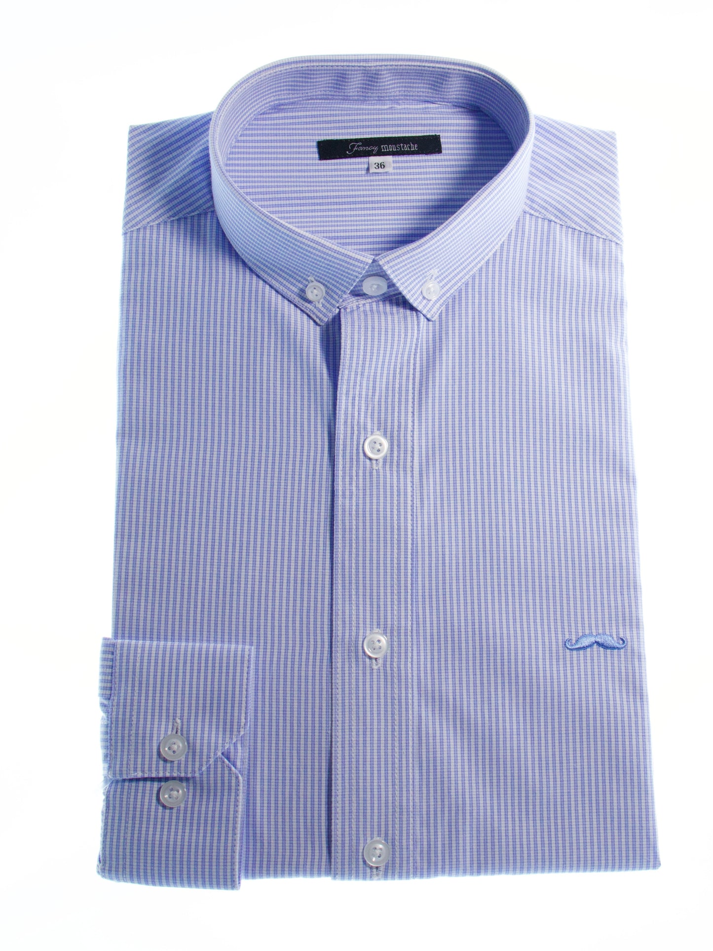 Camisa slim fit - Rayas azul 2