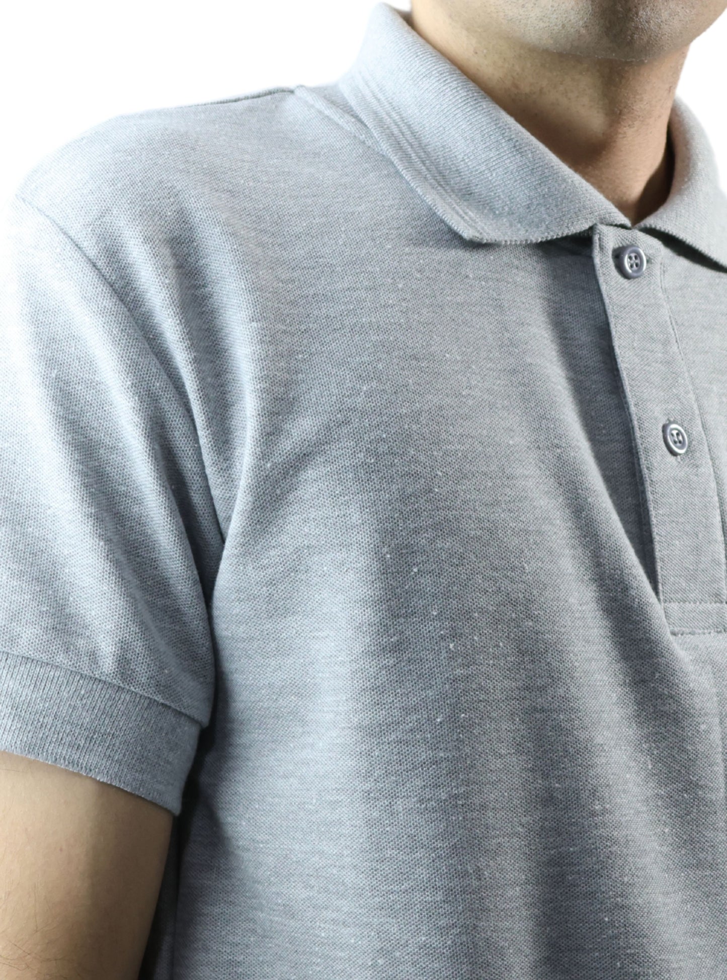 Playera Polo - Gris claro