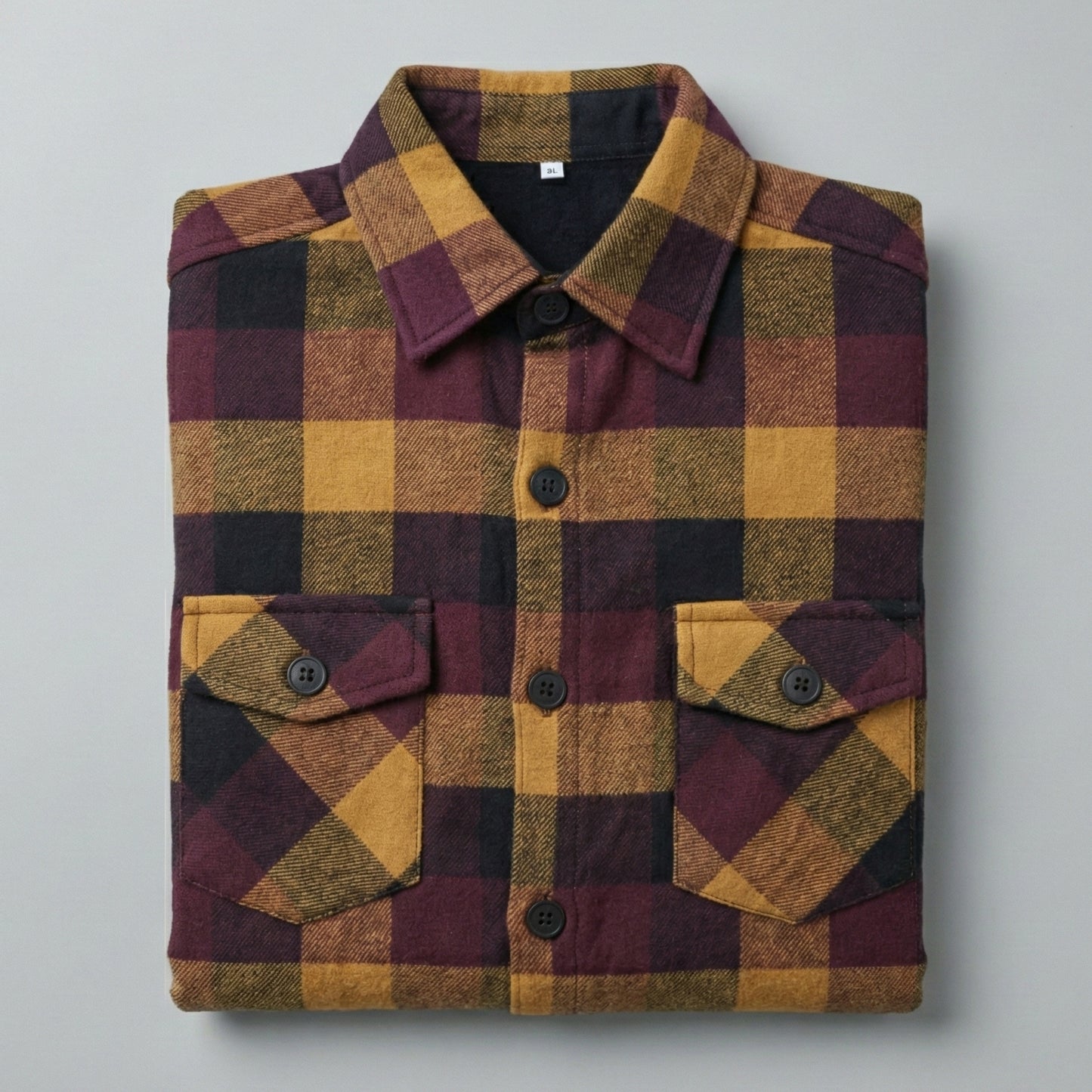 Camisa de franela slim fit con forro térmico - Varios colores