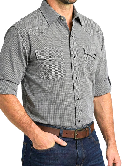 Camisa Vaquera Slim Fit  - Negro