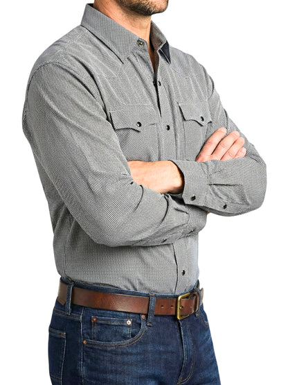 Camisa Vaquera Slim Fit  - Negro