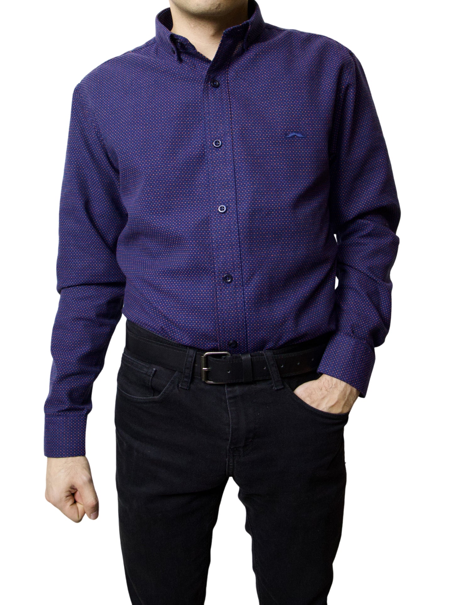 Camisa slim fit - Explorer morado