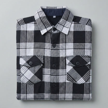 Camisa de franela slim fit con forro térmico - Varios colores