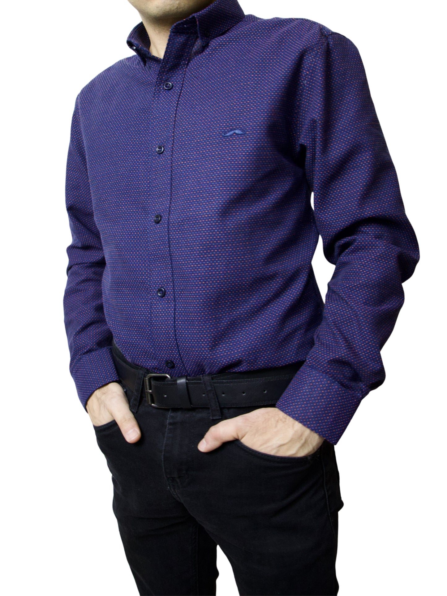 Camisa slim fit - Explorer morado