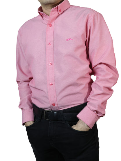Camisa slim fit - Rosa claro