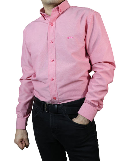Camisa slim fit - Rosa claro